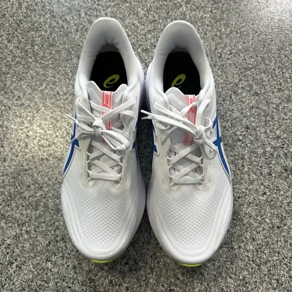 ASICS Novablast 5 Running Shoes Womens 10 White Blue Cushioned Track Club ATC - Picture 2 of 7